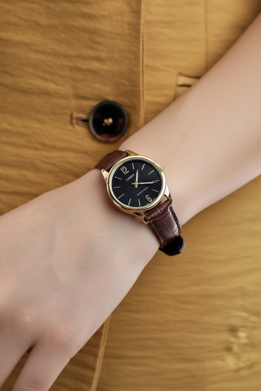 RELOJ CASIO ANALOGO LTP-V005GL-1B MUJER