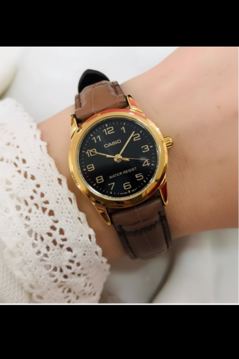 RELOJ CASIO ANALOGO LTP-V001GL-1B MUJER