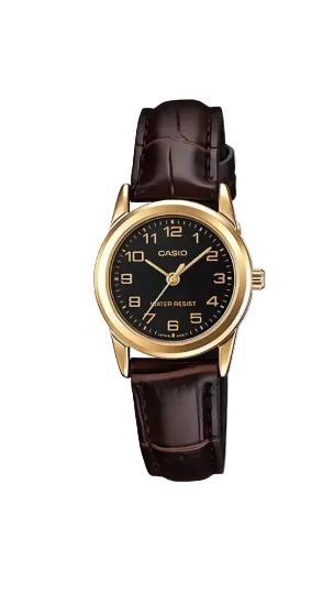 RELOJ CASIO ANALOGO LTP-V001GL-1B MUJER