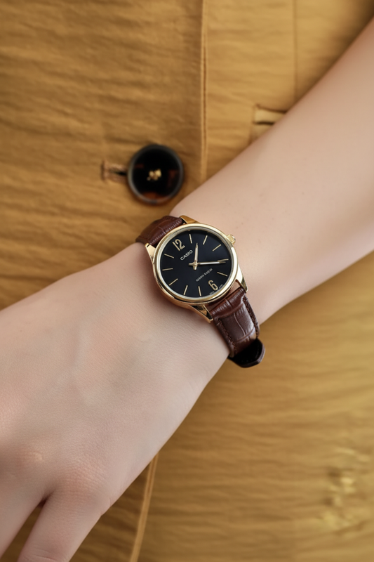 RELOJ CASIO ANALOGO LTP-V005GL-1B MUJER