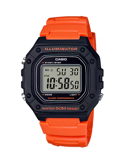 RELOJ CASIO DIGITAL  W-218H-4B2 HOMBRE