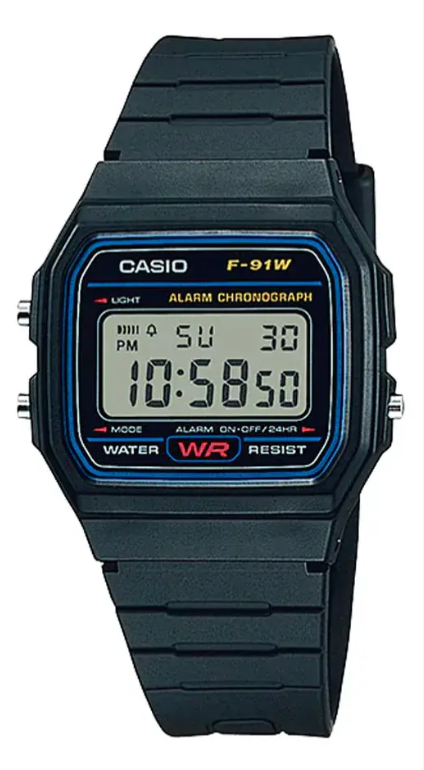 RELOJ CASIO DIGITAL F-91W Unisex